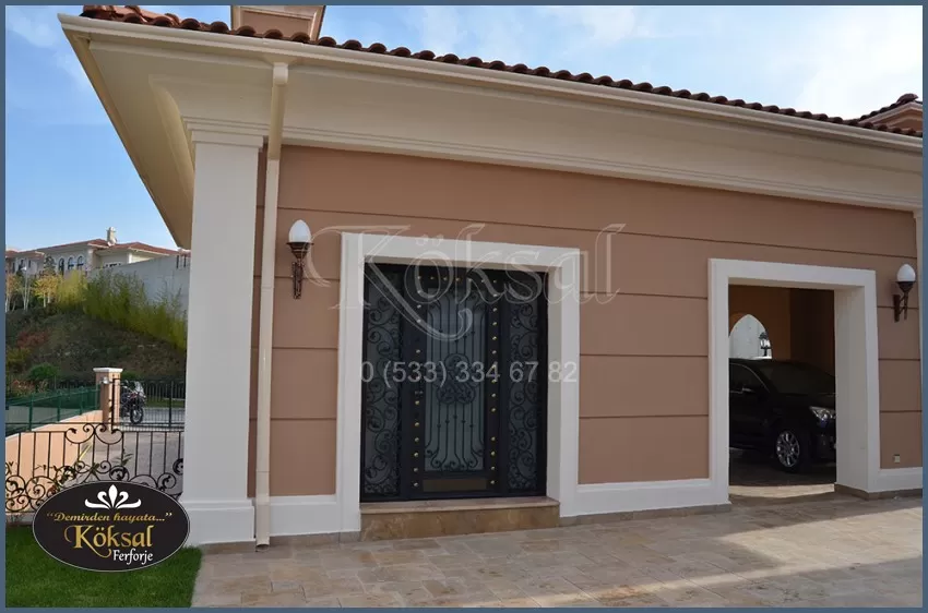 Çelik Villa Giriş Kapısı – Siyah Villa Kapısı