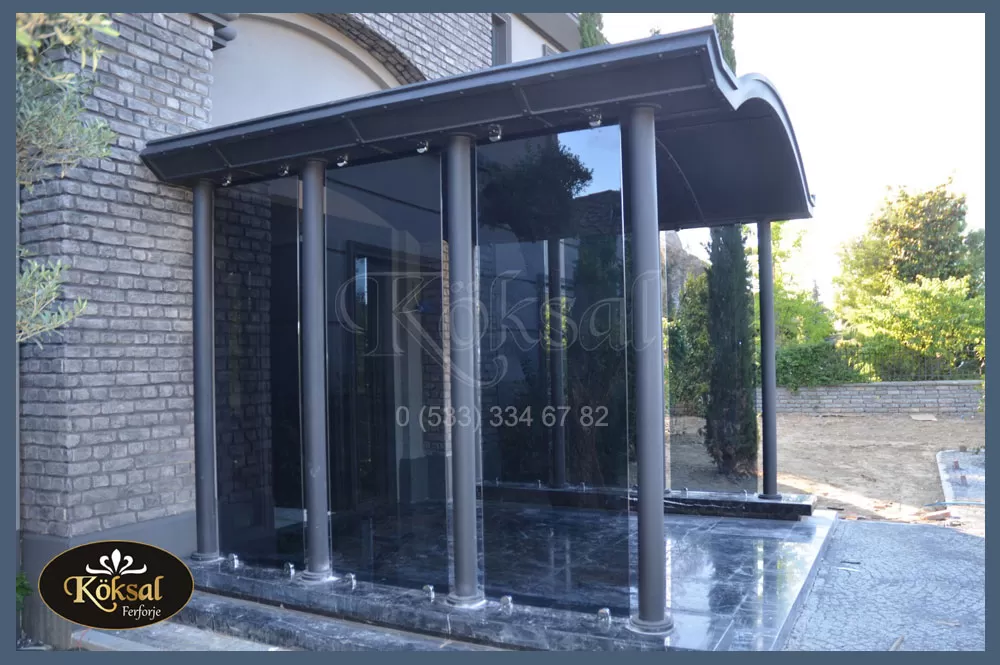 Demir Cam Villa Kapıları - Villa Kapıları -Villa Kapısı Modelleri 2020