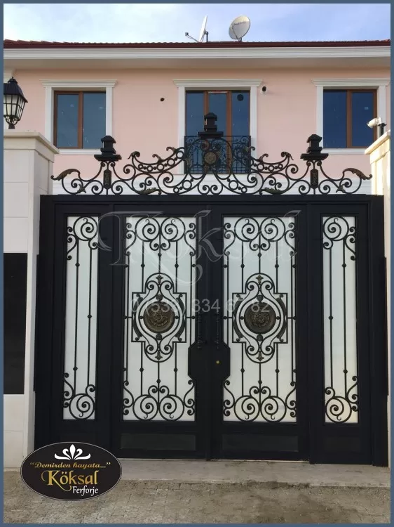 Ferforje Villa Bahçe Kapıları - Villa Bahçe Kapısı - Demir Villa Bahçe Kapı